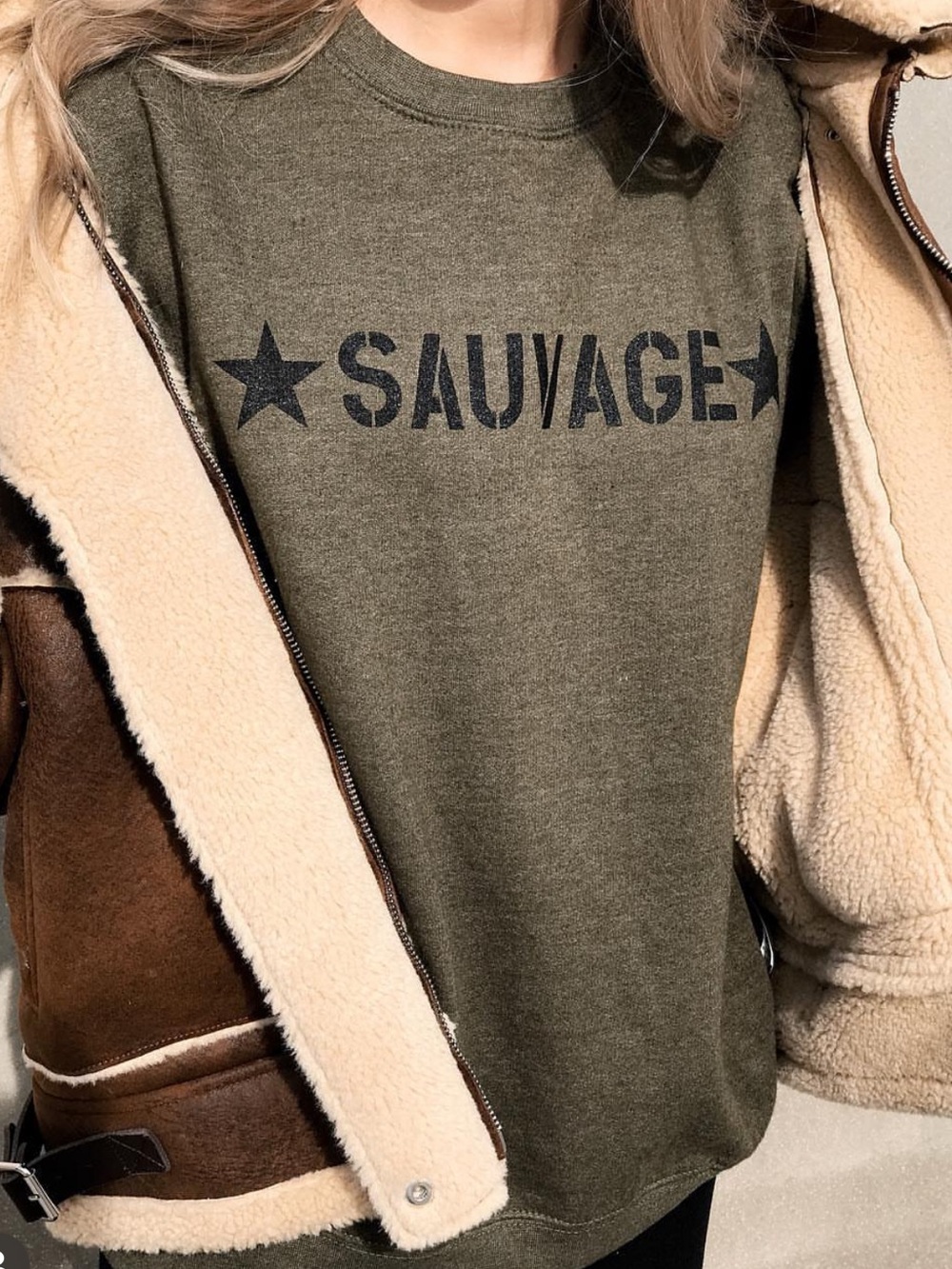 Ell and Emm | Sweatshirt | ELL and Emm Sauvage Sweatshirt | Olive Green